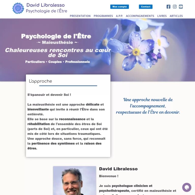 Cheminer vers Soi : Programme d’accompagnement en ligne et webinaires sur davidlibralesso.com